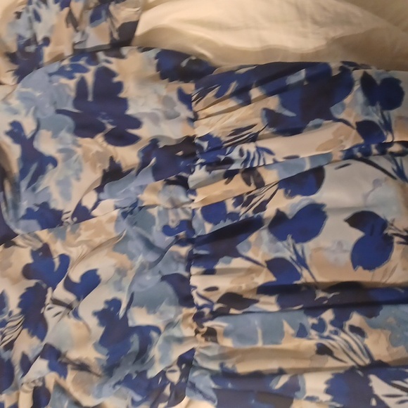 Blue and white patterned dress I am not going to lie I don't know what size - Picture 1 of 1
